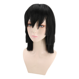 Ainizi anime <span class=keywords><strong>cosplay</strong></span> parrucca Demone Slayer Kimetsu no <span class=keywords><strong>Yaiba</strong></span> serie il ruolo di Iguro Obanai parrucche <span class=keywords><strong>cosplay</strong></span> sintetica - Product Image 4