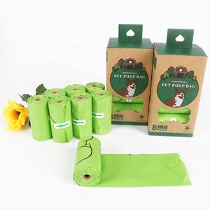 Sacs à déjections canines biodégradables écologiques personnalisés en plastique de haute qualité, très demandés - Product Image 1