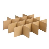 Boîte de papier ondulé design personnalisé Séparateur de compartiments à papier Insertion