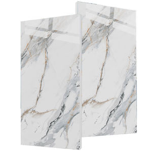 란카 일반 흰색 유약 도자기 대리석 모양 슬래브 타일 바닥 타일 대리석 가격 스리랑카 새로운 디자인 - Product Image 2