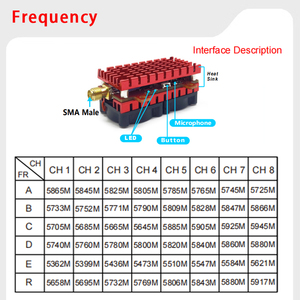 Nhà máy bán 5.8G 5W FPV VTX tín hiệu analog công suất cao FPV Video <span class=keywords><strong>Transmitter</strong></span> cho RC bay không người lái - Product Image 4