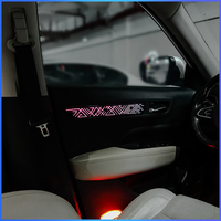 TMPRO pour commande par application, éclairage d'ambiance ABS+LED 12V, Renault Koleos 2017-2021, 64 couleurs, éclairage dynamique de l'habitacle, garniture lumineuse