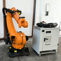 Bras robotisé industriel KUKA KR180 R2500 à 6 axes, charge utile de 180 kg, portée de 2500 mm, moteur PLC, manipulation de pièces automobiles, pliage et soudage