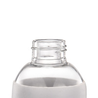 Bouteille d'eau portable en verre borosilicate de 580 ml, design moderne fait main, marque PSC, pour boire directement, voyage, sport, avec silicone