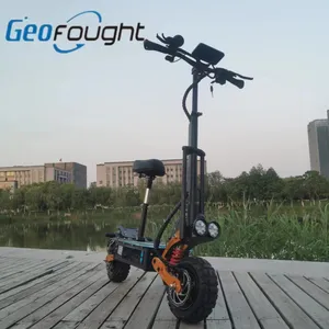 Geofought G6中小型11英寸越野双电机控制高速60V 5600W最大负载200KG电动滑板车