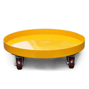 SD Series New 300KG Steel Oil Drum <strong>Dolly</strong> Mover Cart Four <strong>Wheel</strong> 30/55-Gallon Stainless Drum <strong>Dolly</strong> Strong Durable Retail - Product Image 3