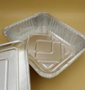 One-time Grid Structure Aluminum <b>Foil</b> Baking Tray Disposable Aluminum <b>Foil</b> <b>Container</b> For BBQ Roasting Catering Service - Product Image 2
