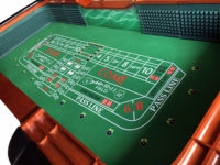 96 pouces Casino Qualité Deluxe Portable Professionnel Craps Poker Table Dés Craps Table