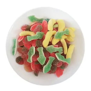 High quality low cost Different colors mix fruit soft candy bulk chinese factory candies wholesale