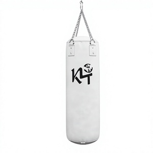 Saco de Boxeo de Tela Oxford Blanco K4 con Relleno de Arena para Uso en Gimnasios para Adultos - Product Image 1