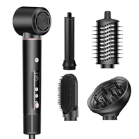 Nouvel ensemble sèche-cheveux 5 en 1 multi-styler avec boucleur automatique, brosse lissante à air chaud et ions négatifs, outils de coiffage et de soin des cheveux