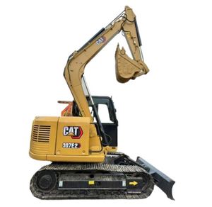 รถขุดไฮดรอลิกขนาดเล็ก Caterpillar CAT307E มือสอง เครื่องยนต์ปั๊มจากญี่ปุ่น รับประกัน 1 ปี น้ำหนัก 7.27 ตัน บุ้งกี๋ขนาด 0.33 ลูกบาศก์เมตร - Product Image 1