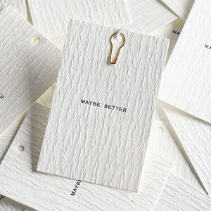 Best Selling Luxury Paper Hang <b>Tags</b> Custom Printed Logo for Clothing <b>Bags</b> Shoes - Product Image 3
