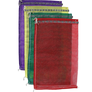 Bolsas de malla Leno para almacenamiento y transporte de frutas, bolsas planas de PP Leno tejidas para envasado de cebollas - Product Image 6