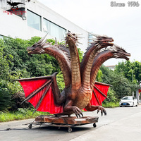 Robot Dragon Mécanique Haute Simulation avec Son, Modèle Animatronique RC Réaliste pour Décoration de Parc à Thème OEM