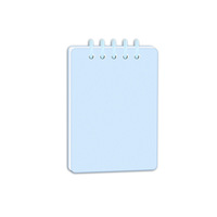 Bloc-notes portable mini A7 à spirale, couverture en PP, reliure cousue, agenda de poche carré, impression UV, 80 feuilles pour le bureau, l'école et les voyages