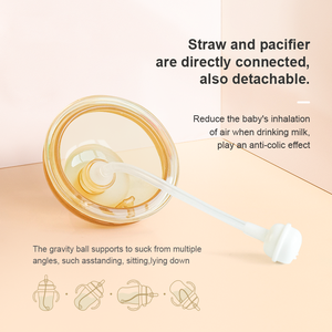 Bouteille d'alimentation pour bébé personnalisée en usine, sans BPA, en silicone, <span class=keywords><strong>anti</strong></span>-coliques, à large ouverture, pour le sevrage, <span class=keywords><strong>biberon</strong></span> pour bébé - Product Image 4