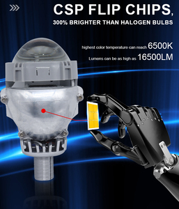 Carolyn – phare de voiture 2.5 3.0 pouces, projecteur Bi Led, Conversion de faisceau Hi/lo Kit-6000k 55w, phare pour Benz Bmw <span class=keywords><strong>Toyota</strong></span> - Product Image 4