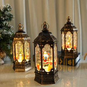 Decoraciones navideñas para centros comerciales y hoteles: decoraciones iluminadas, lámparas de aceite giratorias con música, regalos de Navidad - Product Image 4