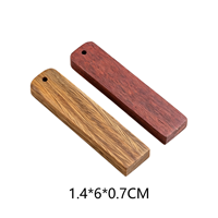 Étiquette en bois naturel à graver soi-même avec trous pré-percés, étiquette en bois massif rectangulaire à coins arrondis