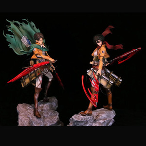 13.8นิ้ว35ซมอะนิเมะญี่ปุ่น Gk attackonon Titan Levi Mikasa shingeki ไม่มีการ์ตูนแอคชั่นพร้อมกล่องสีสำหรับหุ่นสะสม - Product Image 3