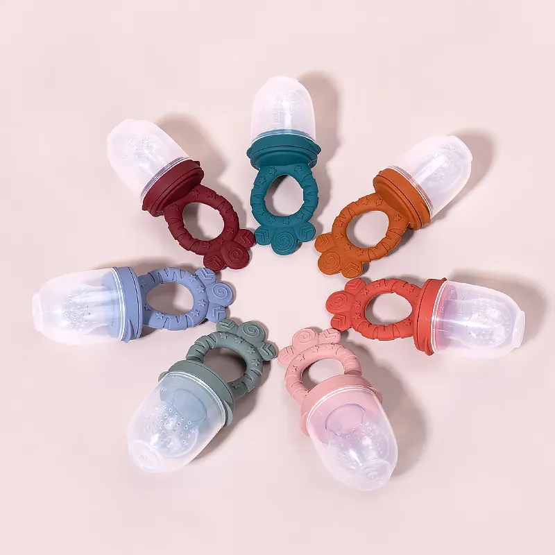 Bpa Free riutilizzabile in Silicone per neonati mangiatoia frutta per neonati cibo fresco ciuccio frutta per bambini