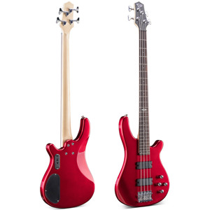 Tùy chỉnh Bass Guitar 4 dây gỗ gụ cơ thể với hoạt động pickup cho bán buôn - Product Image 4