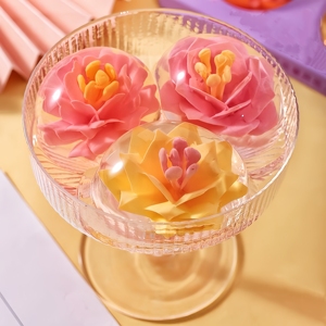 Vente en gros de gelée halal en forme de fleur bonbons délicieux à plusieurs fleurs - Product Image 2