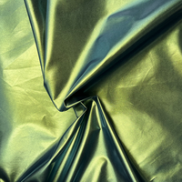 Tissu en taffetas extensible en microfibre 100 % polyester recyclé avec doublure en poly et support tricoté en PU, résistant à l'abrasion et anti-moisissure pour vêtements
