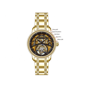 Montre de <span class=keywords><strong>plongée</strong></span> mécanique en acier inoxydable 2022, bracelet en verre saphir creux - Product Image 3