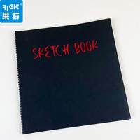 Carnet de croquis à spirale, 110g, 30 pages, couverture à motifs de dessins animés, design simple.