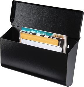Convenient and Durable Wall Mount Mailbox for <strong>Outside</strong> Steel Wall-Mount Mailbox Rust-Proof Metal <strong>Post</strong> <strong>Box</strong> - Product Image 1