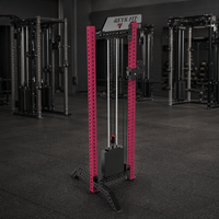 Appareil de musculation multifonctionnel REYK REYK18 de haute qualité avec poulie simple, tirage vertical, croisement de câbles réglable 75 kg, unisexe, pour exercices des bras et abdominaux
