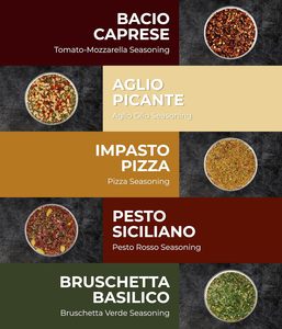 TIMBER TASTE Italian <span class=keywords><strong>Gourmet</strong></span> Condimento Juego de regalo Pasta <span class=keywords><strong>Pizza</strong></span> Especias Frascos Calcetín de Navidad Relleno para hombres Mujeres Papá Novio - Product Image 2