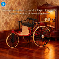 Yicheng Classic 1886, Juego de 6 Autos de Juguete de Aleación Vintage de 2022, Autos a Escala de Metal Fundido a Presión, Low Rider