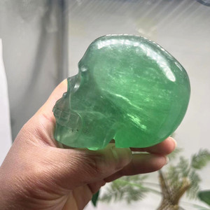Teschi di cristallo all'ingrosso all'ingrosso intagliati in agata rosa teschi in Fluorite intagliati a mano teschi di cristallo intagliati a mano intagliati - Product Image 3