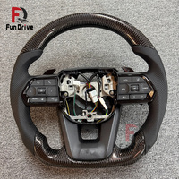 Volante Deportivo de Cuero Negro Estilo GR para Toyota Land Cruiser LC79 LC76 LC70 LC300 2008-2021 Hilux Corolla Camry Fortuner