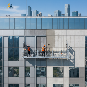 Plateforme suspendue Zlp630 Zlp800 pour travaux en hauteur, berceau suspendu temporaire en câble d'acier, fabricant pour l'entretien des murs extérieurs - Product Image 5