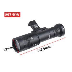 Linterna Táctica M340V de 27 mm y 105,5 mm con LED, Enfoque Ajustable, para Uso en Exteriores - Product Image 1