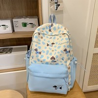 Nueva Mochila Escolar Universitaria Unisex, Moderna, de Gran Capacidad, Simple, Impermeable, de Poliéster, 20L 35L