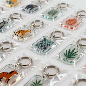 Hot Selling Cartoon Anime Acrylic Keychains-UV Printed Durable Lightweight Waterproof Custom Colors Logo OEM Wholesale Bulk