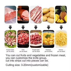 Macchina Automatica Multifunzionale per Taglio a Cubetti 3D <span class=keywords><strong>in</strong></span> <span class=keywords><strong>Acciaio</strong></span> Inox, Personalizzabile 5*5 10*10, per Frutta, Verdura, <span class=keywords><strong>Patate</strong></span>, 220V - Product Image 6