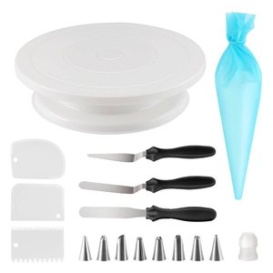 <b>Cake</b> <b>Decorating</b> Set 21 Piece With <b>Turntable</b> Spatulas And Piping Tips For Birthday <b>Cake</b> Making - Product Image 2
