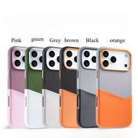 PU Minimalist Antichoc pour iPhone Coque de téléphone personnalisable