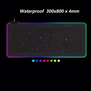 Tapis de souris XXL en tissu antidérapant avec base en caoutchouc, tissu de haute qualité, OEM, tapis de souris de jeu LED RGB, cadeaux promotionnels personnalisés - Product Image 6