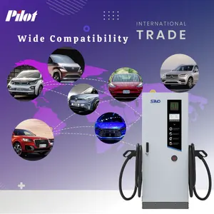 Pilot Sino Commerical Level 3 Charging Station CCS2 CCS1 ChadeMo DC Fast EV Car Charger 60kw
