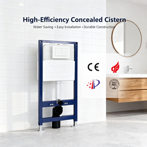 Repuestos para Inodoro con <span class=keywords><strong>Cisterna</strong></span> Oculta, Placa de Descarga de Material HDPE, Diseño Moderno, Compatible con OEM/ODM - Product Image 2