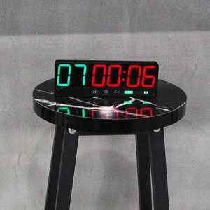 Temporizador <span class=keywords><strong>Tabata</strong></span> CHEETIE HIIT, Reloj de Cuenta Regresiva de Pared con Pantalla Dual <span class=keywords><strong>ABS</strong></span> para Gimnasio, Hogar, Boxeo, Entrenamiento de Intervalos y Fitness - Product Image 4