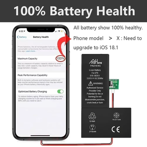 Batería de Repuesto OEM para iPhone 16 15 14 13 12, Capacidad Regular, Grado A, Certificación CE FCC, Baterías de Litio de Cobalto Puro - Product Image 4