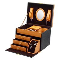 Boîte à tiroirs de luxe personnalisée princesse montre rose bijoux coffret cadeau de luxe boîte à bijoux de mode calendrier de l'avent avec miroir